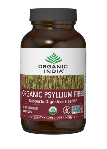 Organic Psyllium Fiber 180 Capsules