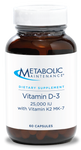 Vitamin D-3 25,000 IU 60 Capsules