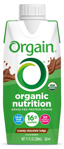 Organic Nutrition Shake Creamy Chocolate Fudge Single Serving Pack