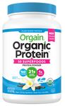 Organic Protein + Superfoods Protein Powder Plant Based Vanilla Bean 18 Servings
