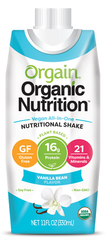 Vegan Organic Nutrition Shake Sweet Vanilla Bean Single Serving Pack