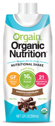 Vegan Organic Nutrition Shake Smooth Chocolate Single Serving Pack