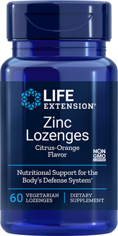 Zinc Lozenges Citrus-Orange Flavor 60 Lozenges