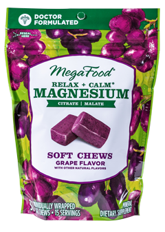 Relax + Calm Magnesium Grape Flavor 30 Soft Chews